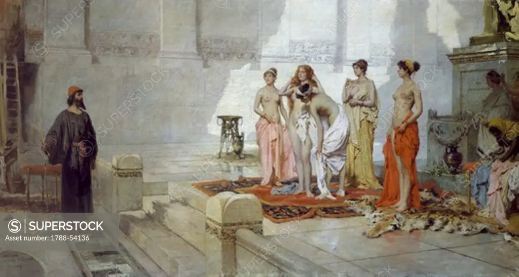 Zeuxis and daughters of Croton Zeuxis, by Eleuterio Pagliano (1826-1903), 1889, oil on canvas. Ancient Greece, 5th century BC.