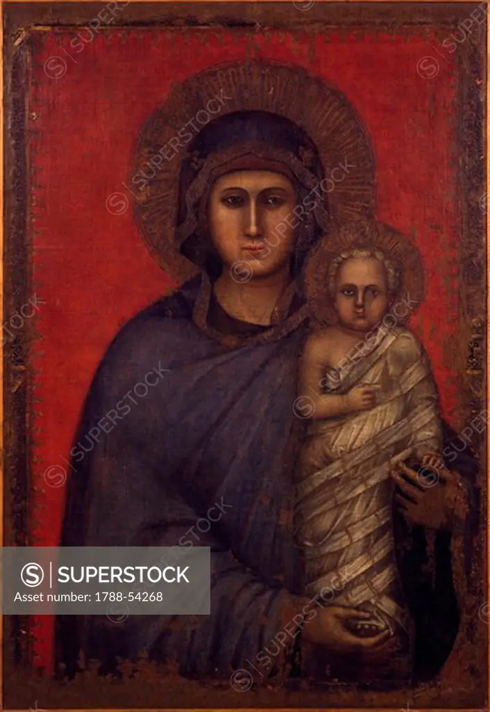Madonna and Child, by Giusto de' Menabuoi (active since 1349, died 1393), Padua, Veneto. Italy, 14th century.