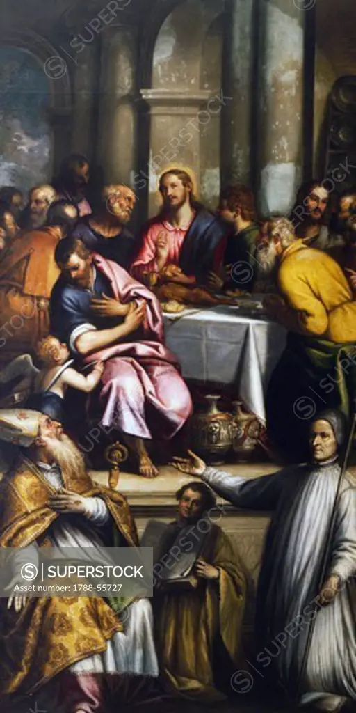 Last Supper, by Matteo Ingoli (ca 1587-1631), oil on canvas.