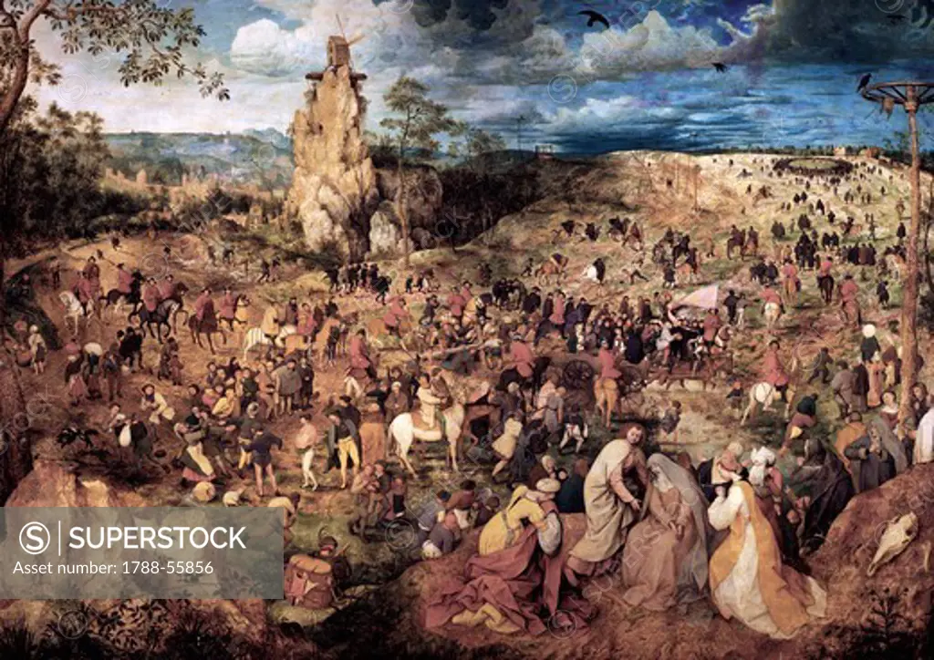 The Procession to Calvary, 1564, by Pieter Bruegel the Elder (1525-1569), oil on canvas, 124x170 cm.