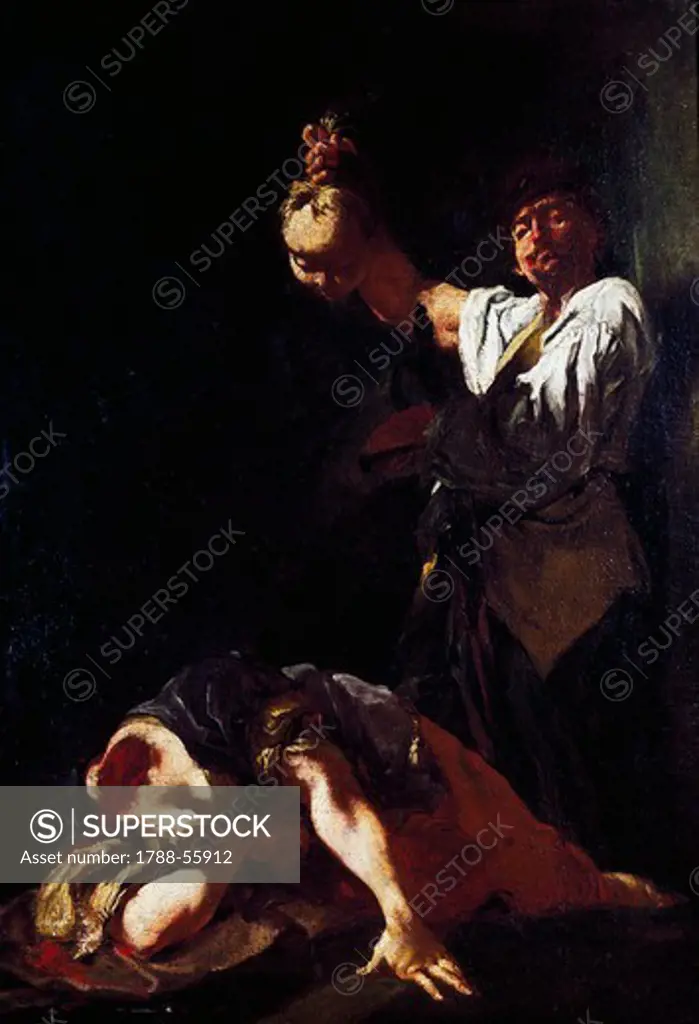 Martyrdom of Saint Eurosia, by Giulia Lama (ca 1685-after 1753), oil on canvas.