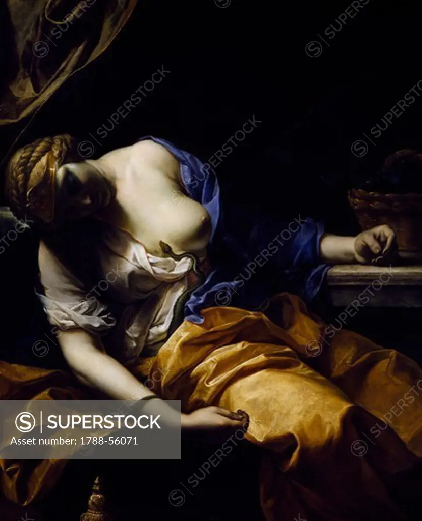 The Death of Cleopatra, by Antoine Rivalz (1667-1735), oil on canvas, 123x101 cm.