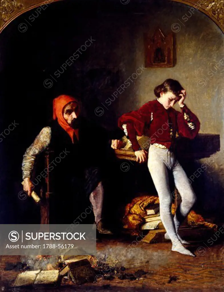 Count Lara, by Giuseppe Boschetto (1841-1918), oil on canvas, 99x77 cm.