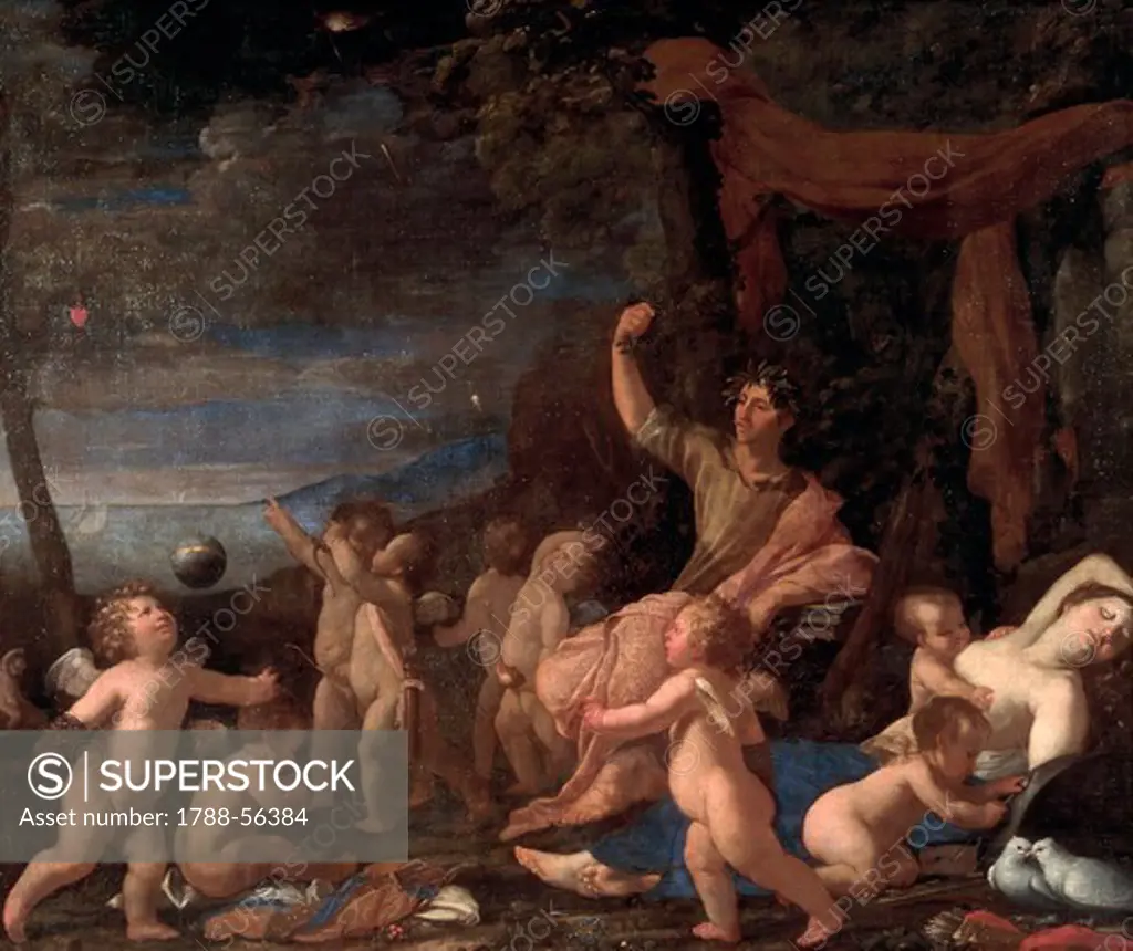 Triumph of Ovid, by Nicolas Poussin (1594-1665), oil on canvas, 143x176 cm.