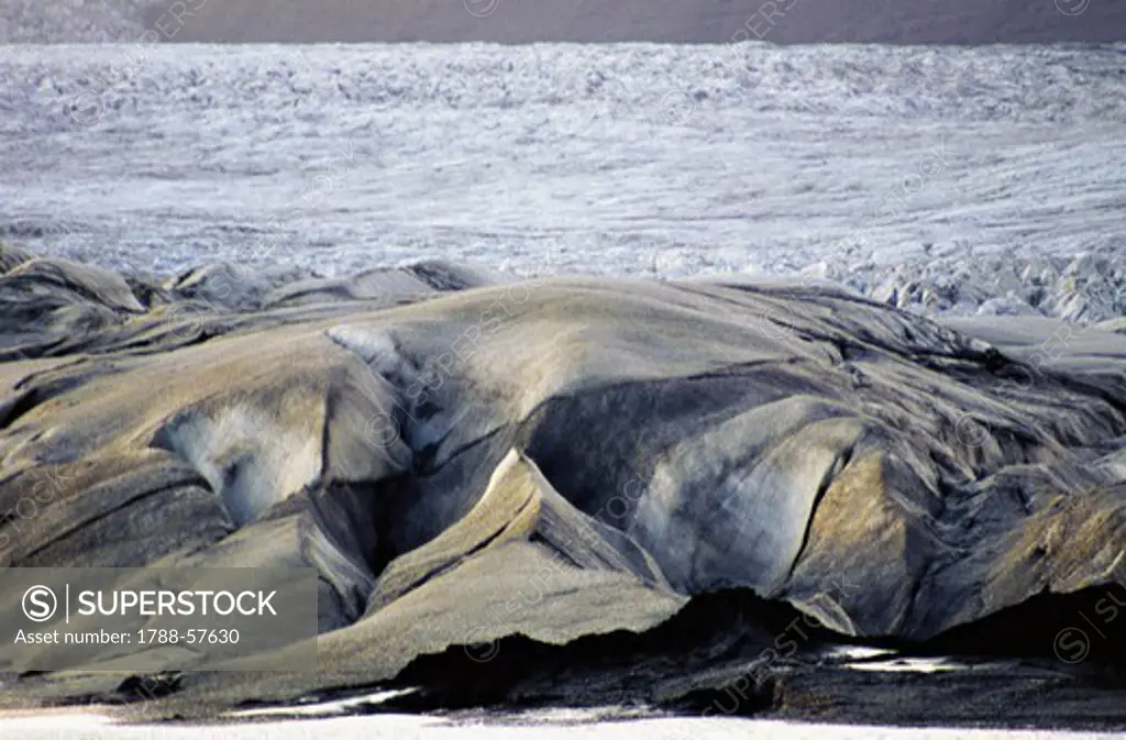 The front of the Hofsjokul glacier, Iceland.