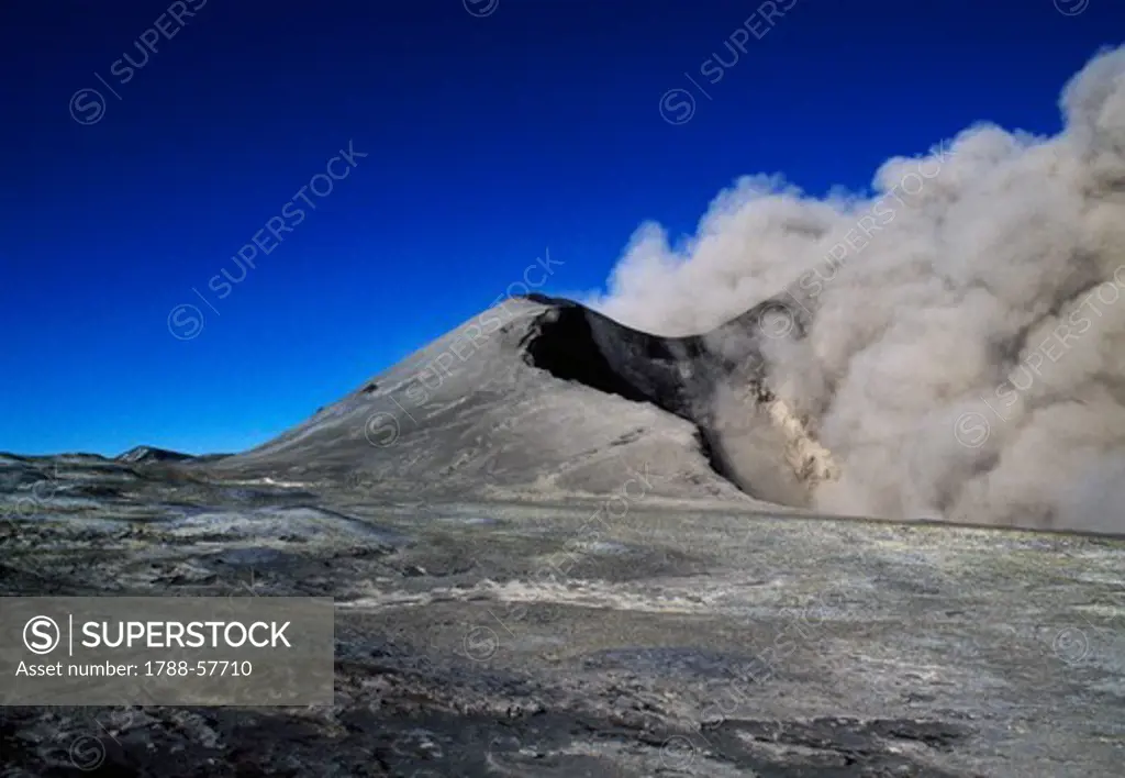 Fumaroles, Mount Etna, Sicily, Italy.