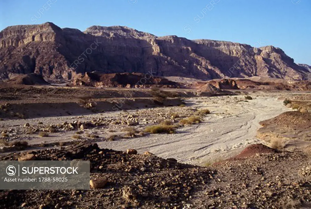 Effects of erosion, Timna Valley, Negev Desert, Israel.