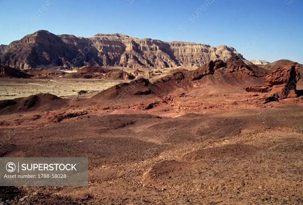 Effects of erosion, Timna Valley, Negev Desert, Israel.