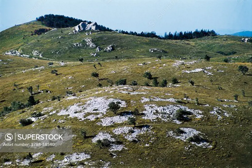 The Karst near Ilirska Bistrica, Slovenia.