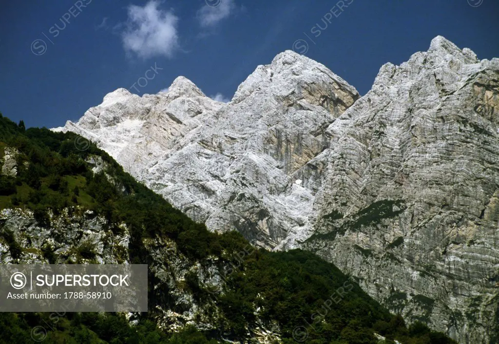 Mount Lodina, Friuli Dolomites, Friuli-Venezia Giulia, Italy.