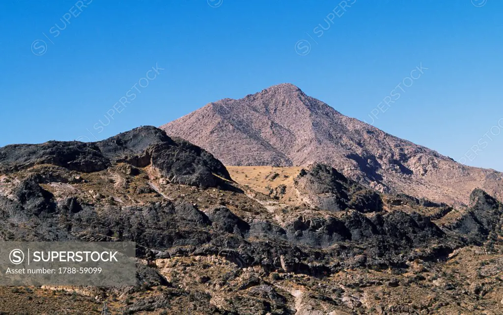 Mountainous landscape near Hamedan, Iran.