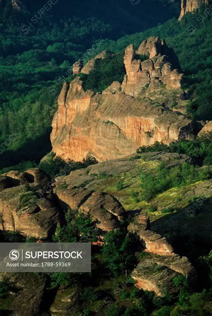Effects of rock erosion, Belogradchik, Bulgaria.