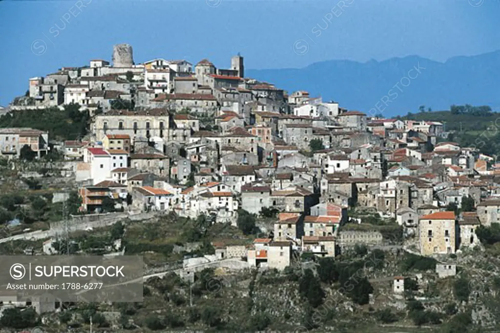 Italy - Campania Region - Cilento and Vallo di Diano National Park - Caselle in Pittari - Landscape
