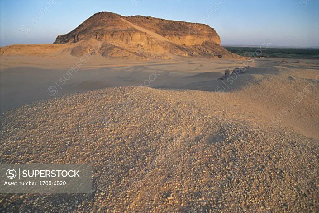 Rock formations in the desert, Holy Mountain, Gebel Barkal, Karima, Nubia, Sudan