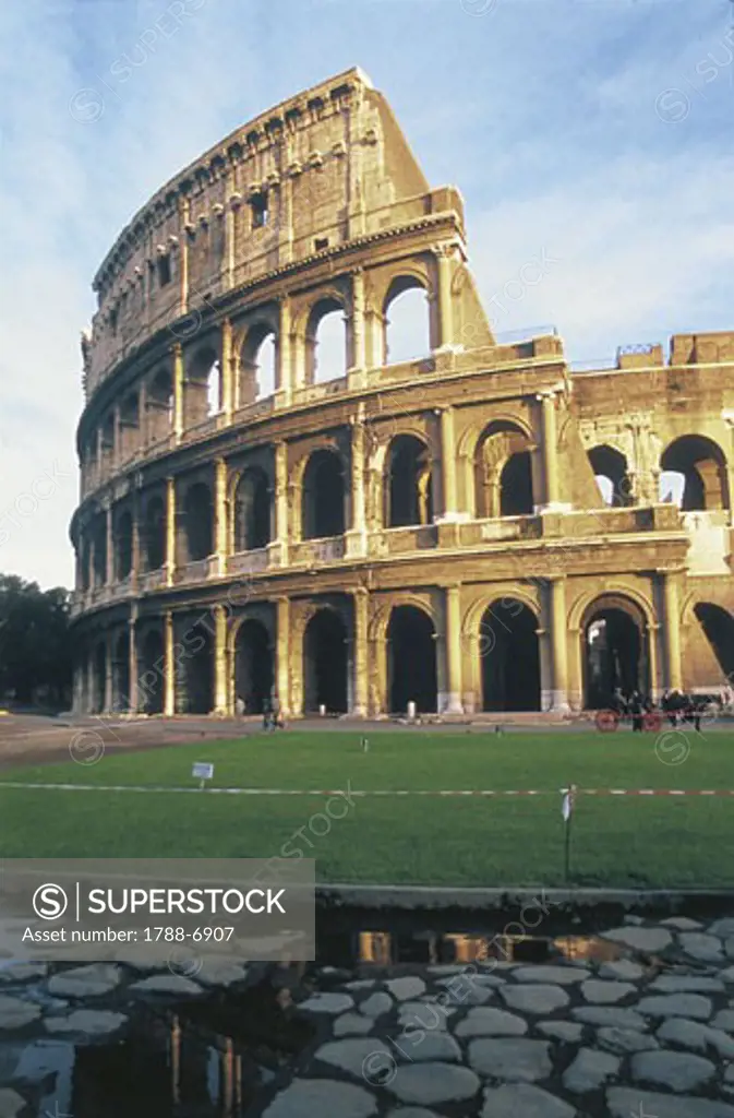 Italy - Lazio Region - Rome - Coliseum or Amphitheatre Flavius
