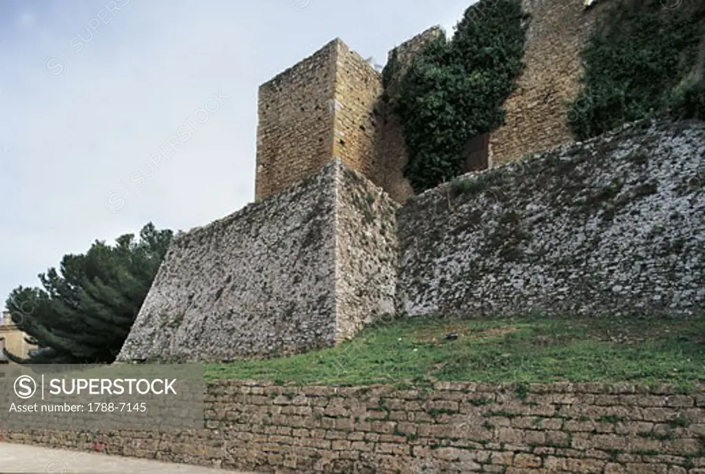 Italy - Sicily Region - Piazza Armerina - Castle towers