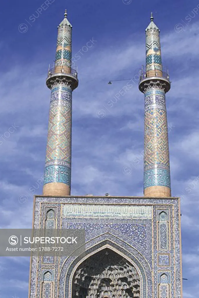 Iran - Yazd - Friday Mosque - Entrance detail