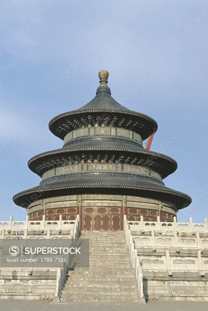 China - Beijing. Imperial Sacrificial Altar Temple of Heaven (UNESCO World Heritage List, 1998)