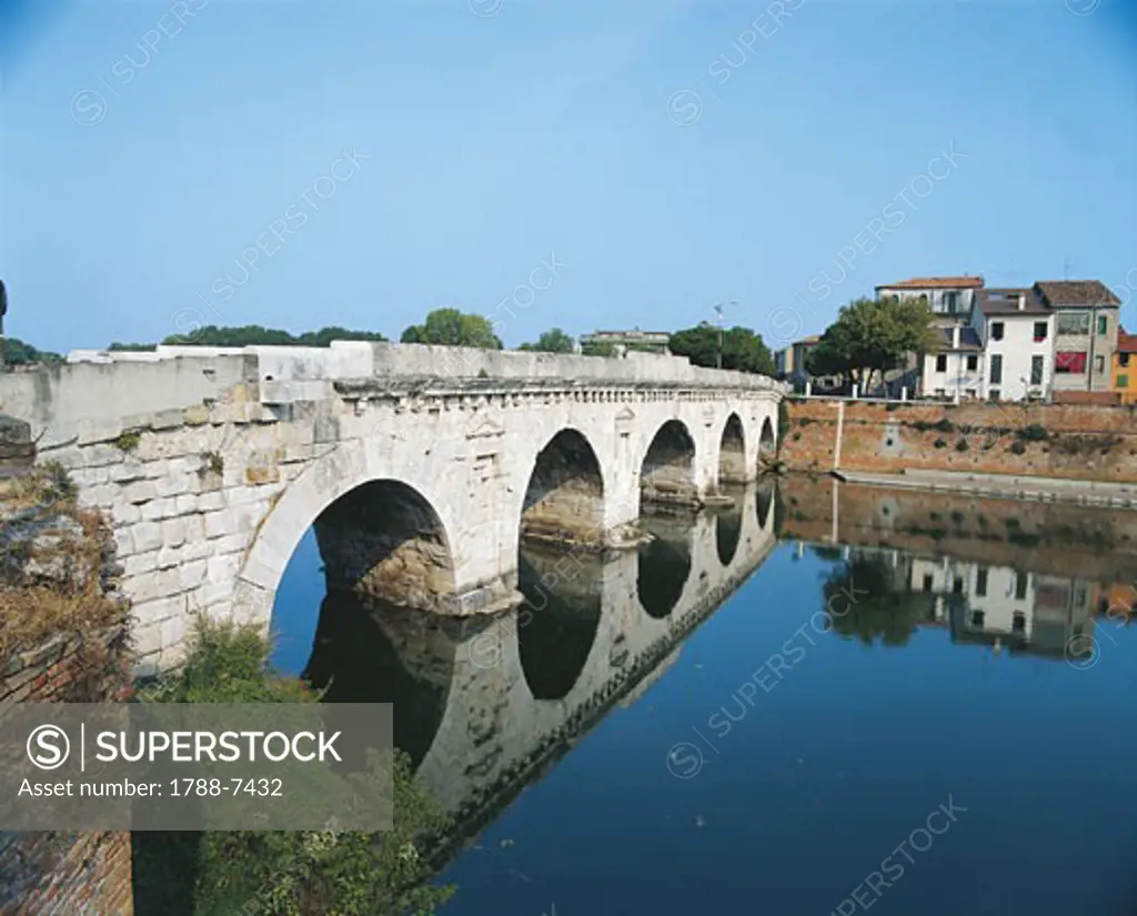 Italy - Emilia Romagna Region - Rimini - Bridge of Tiberius (Initiated Augustus, Completed Tiberius 14-21 A.D.)