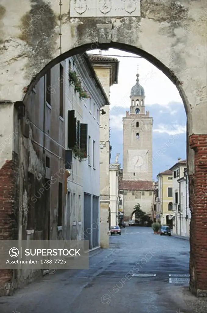 Italy - Veneto Region - Castelfranco Veneto - Clock Tower