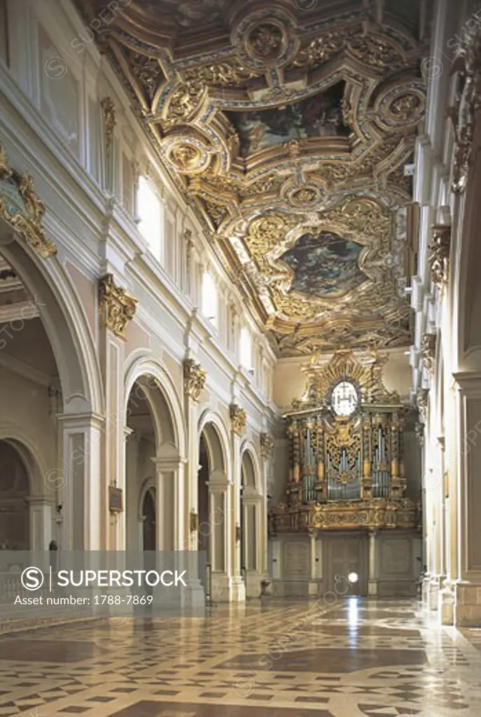 Italy - Abruzzo Region - L'Aquila - San Bernardino church - interior