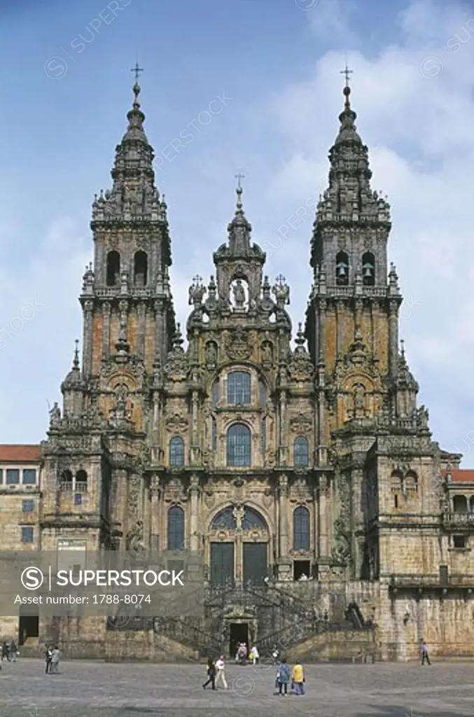 Spain - Galicia - Santiago de Compostela, cathedral