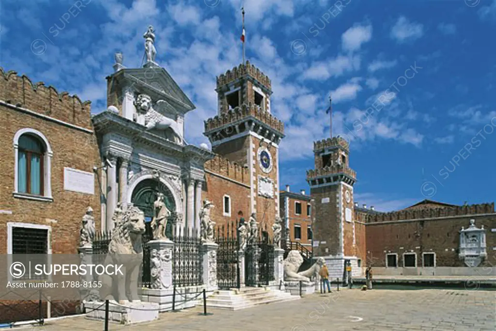 Italy - Veneto Region - Venice - The Arsenale (naval dockyard)
