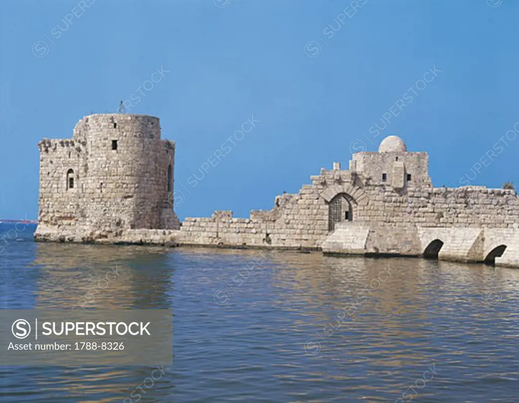 Lebanon - Sidon - Sea Castle (12nd century), built on a Phoenician temple dedicated to Melkart