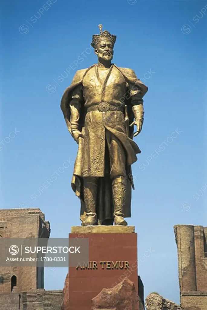 Uzbekistan - Shakhrisabz (Shakhrisyabz). Timur Memorial in the Historic Centre. UNESCO World Heritage List, 2000