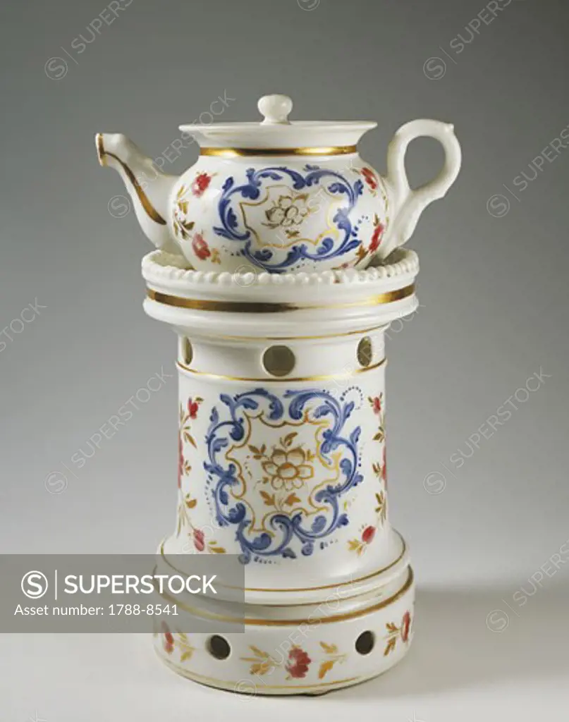 Close-up of a tea kettle on a burner, Paris, France
