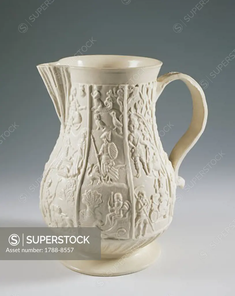 Close-up of a jug, Staffordshire, England