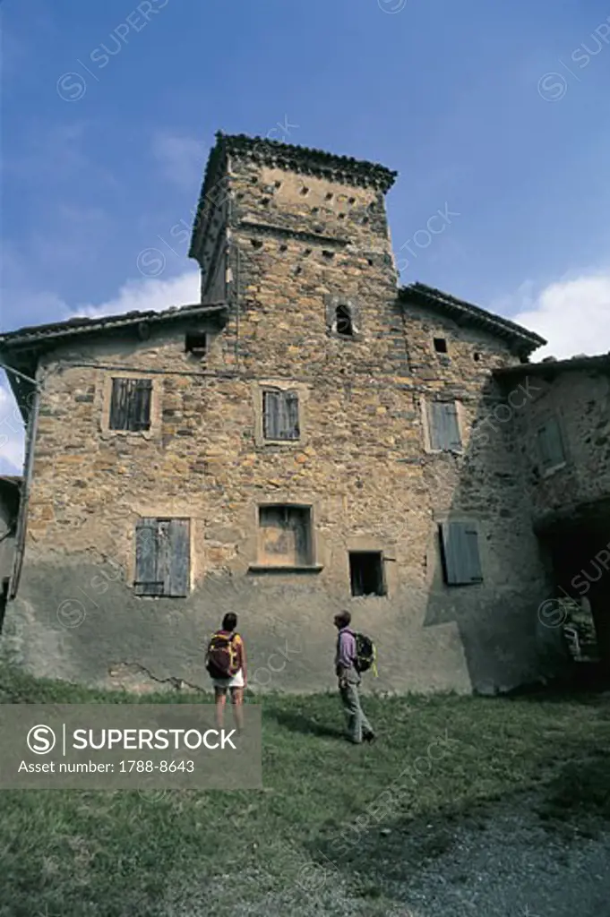 Low angle view of a house, San Polo d'Enza, Emilia-Romagna, Italy