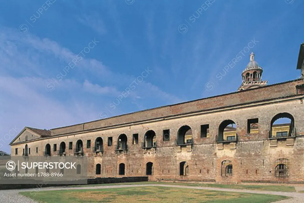 Low angle view of a palace, Palazzo Ducale Did Mantova, Mantua, Lombardy, Italy