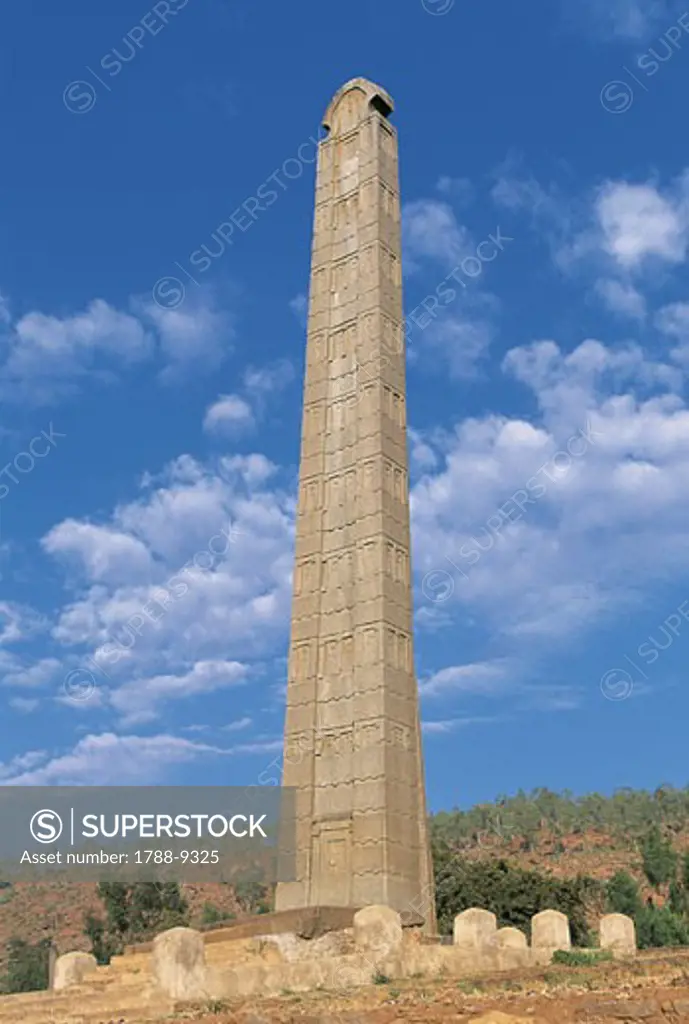 Ethiopia, Ancient Aksum, granite obelisk