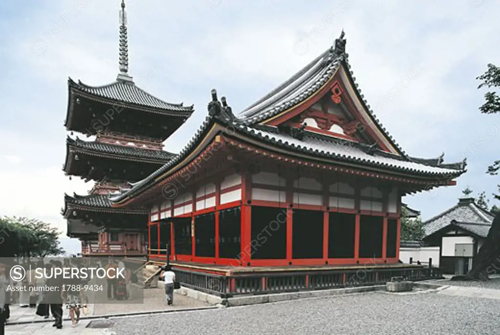 Japan - Kyoto. Kiyomizu Temple (Kiyomizu-dera; UNESCO World Heritage List, 1994)