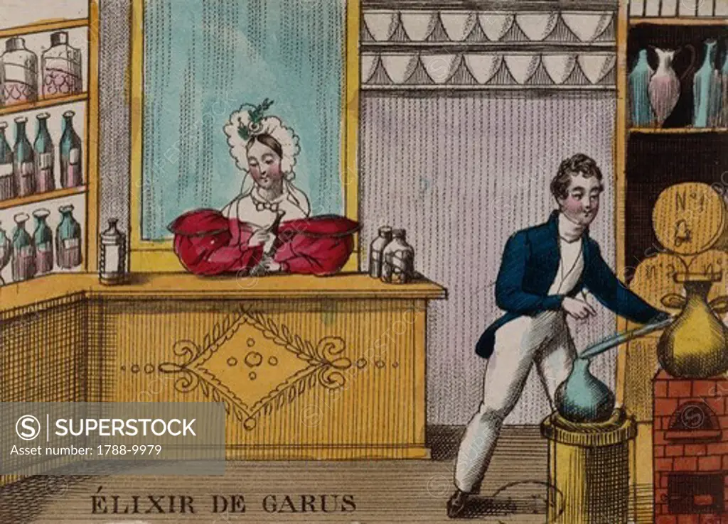 France, Paris, Distillation of the Elixir de Garus