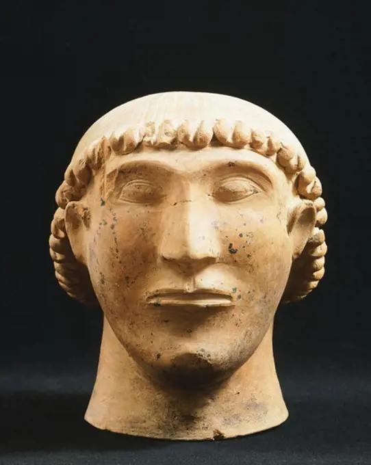 Canopus head, from Dolciano (Siena). Etruscan Civilization, 9th-1st Century BC.