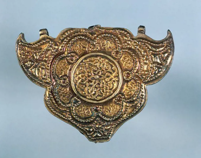 Triangular pendants for harnesses. Jewellery. Mongolian Civilization, 13th-14th Century.