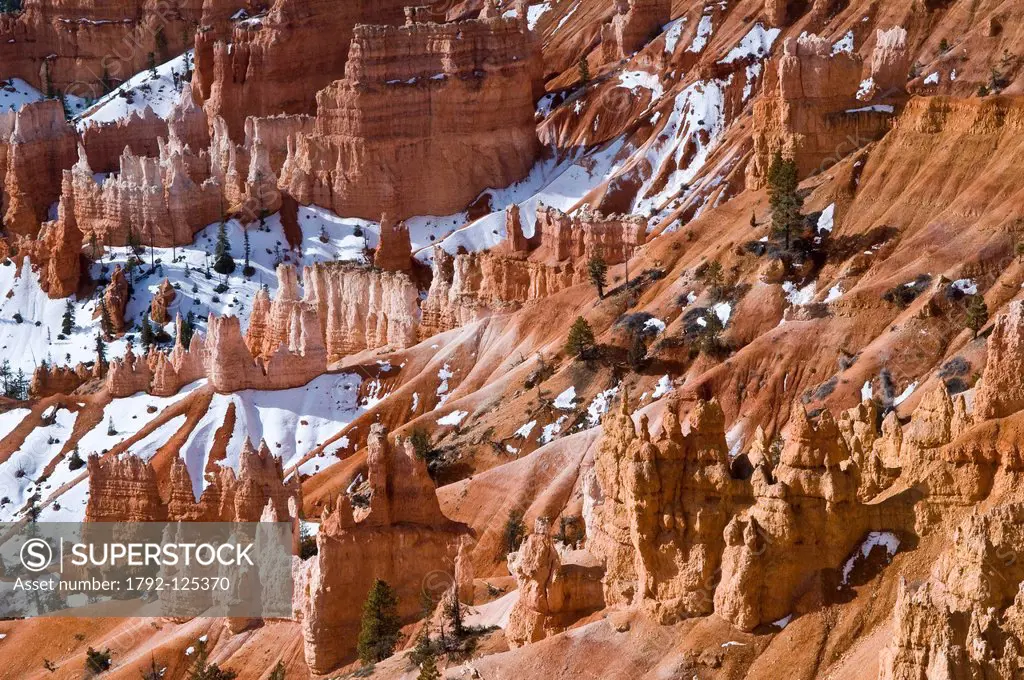 United States, Utah, Bryce Canyon National Park, Bryce amphittheatre view from Sunrise Point