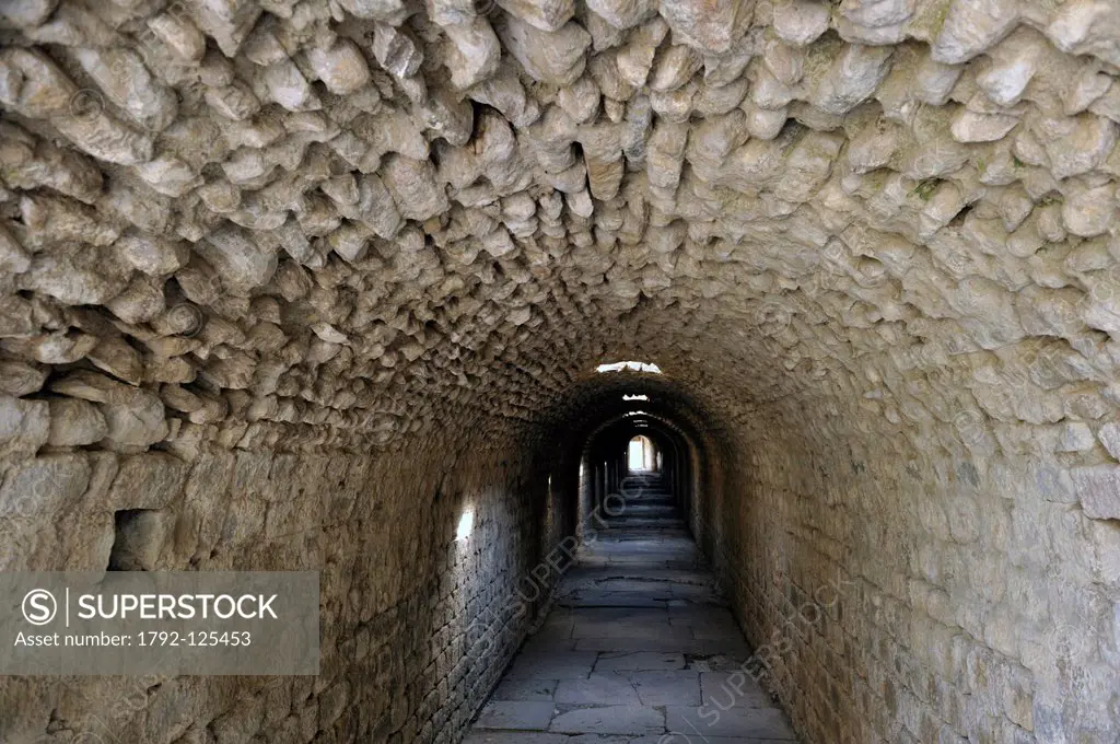 Turkey, Aegean Region, Pergamon Pergamum, the Sanctuariy of Asklepios, a tunnel