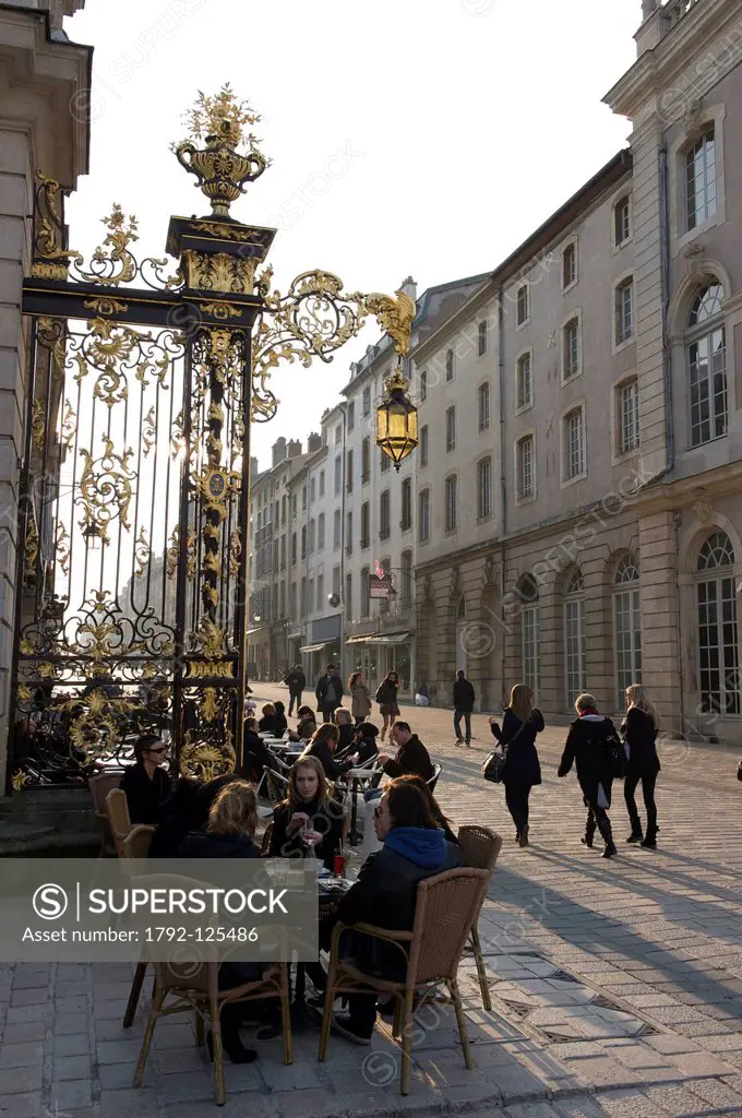 France, Meurthe et Moselle, Nancy, Place Stanislas former Place Royale built by Stanislaw I Leszczynski who was King of Poland and the last Duke of Lo...