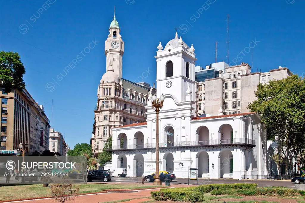 Argentina, Buenos Aires, Plaza de Mayo, the former City Hall