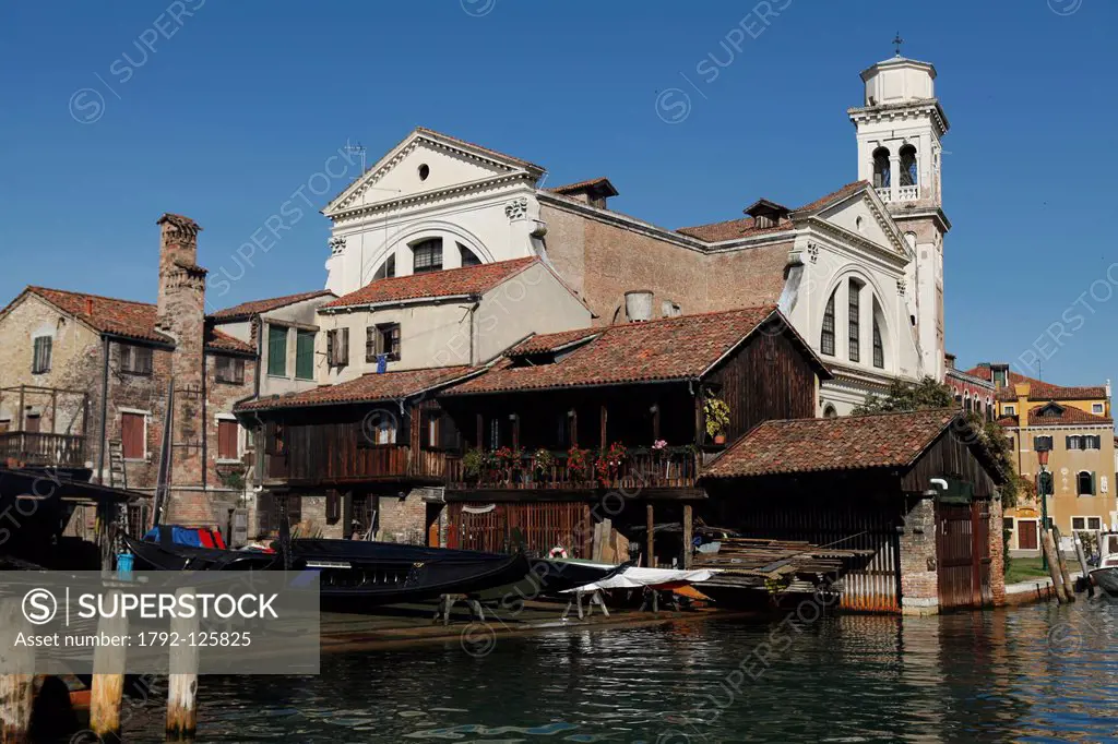 Italy, Veneto, Venice, listed as World Heritage by UNESCO, San Trovaso quarter