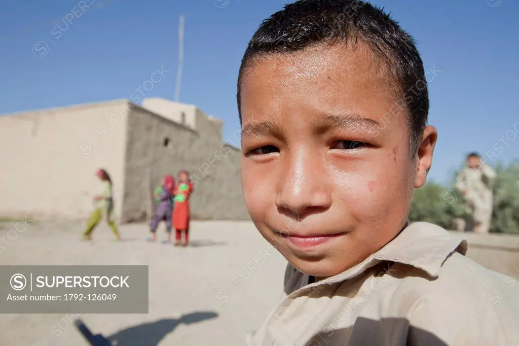 Afghanistan, Balkh province, Balkh, portrait of a young boy