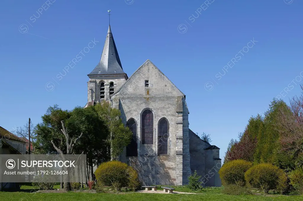 France, Seine et Marne, Montevrain, St Remi Church