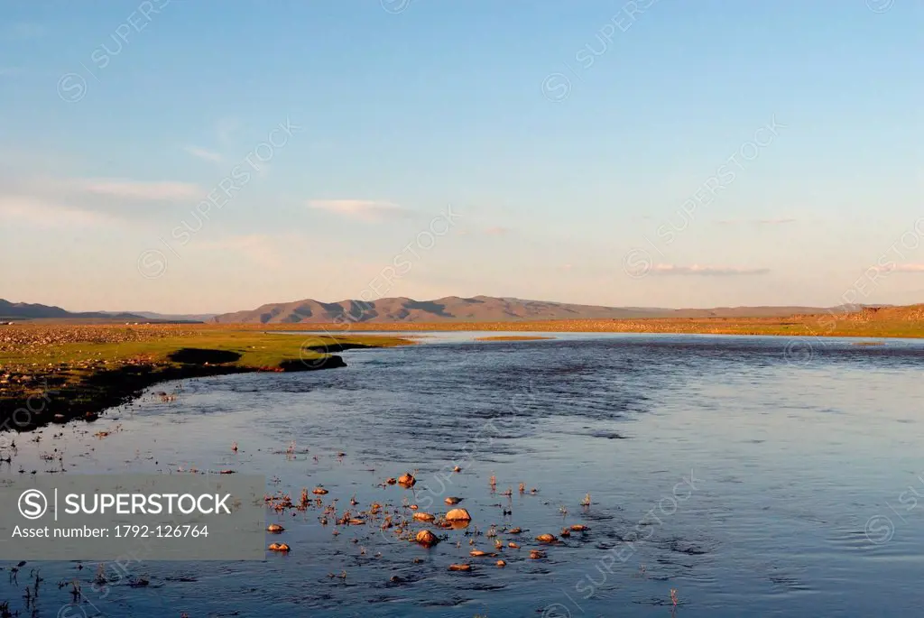 Mongolia, Ovorkhangai province, Orkhon valley, Orkhon river