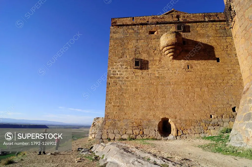 Spain, Andalucia, Sierra Nevada, La Calahorra, La Calahorra Castle, former Muslim fortress modified in the 16th century with Renaissance Style