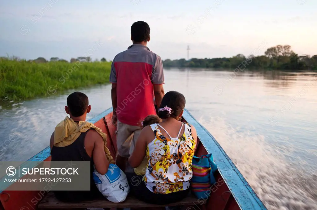 Colombia, Bolivar Department, transfer by boat from Magangue on the Rio Magdalena upstream Mompox or Mompos