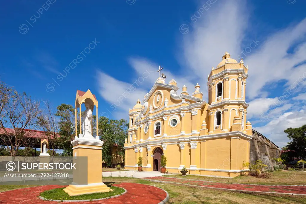 Philippines, Luzon island, Ilocos Sur, near Vigan, San Vicente church built in the style of earthquake baroque
