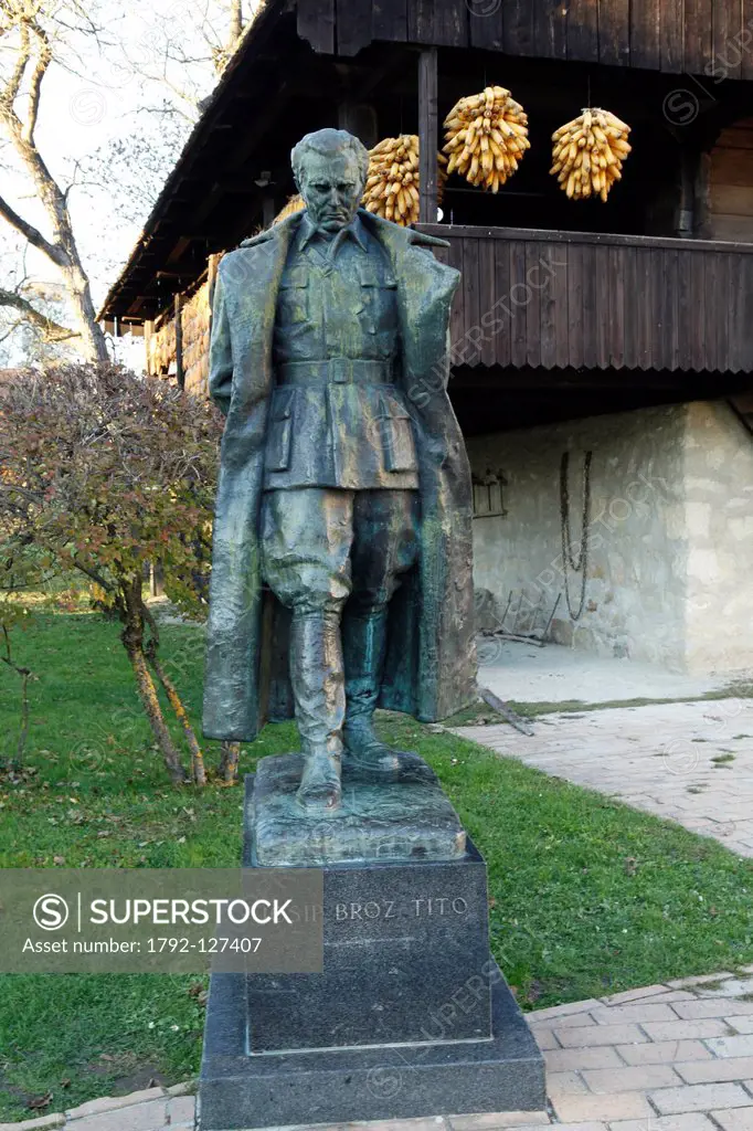 Croatia, Krapina Zagorje county, Kumrovec, Muzej Staro Selo Old Village Museum was the birthplace of President Tito and was preserved as a historical ...